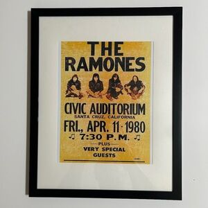 Framed Retro Concert Print 11x14 NWOT
